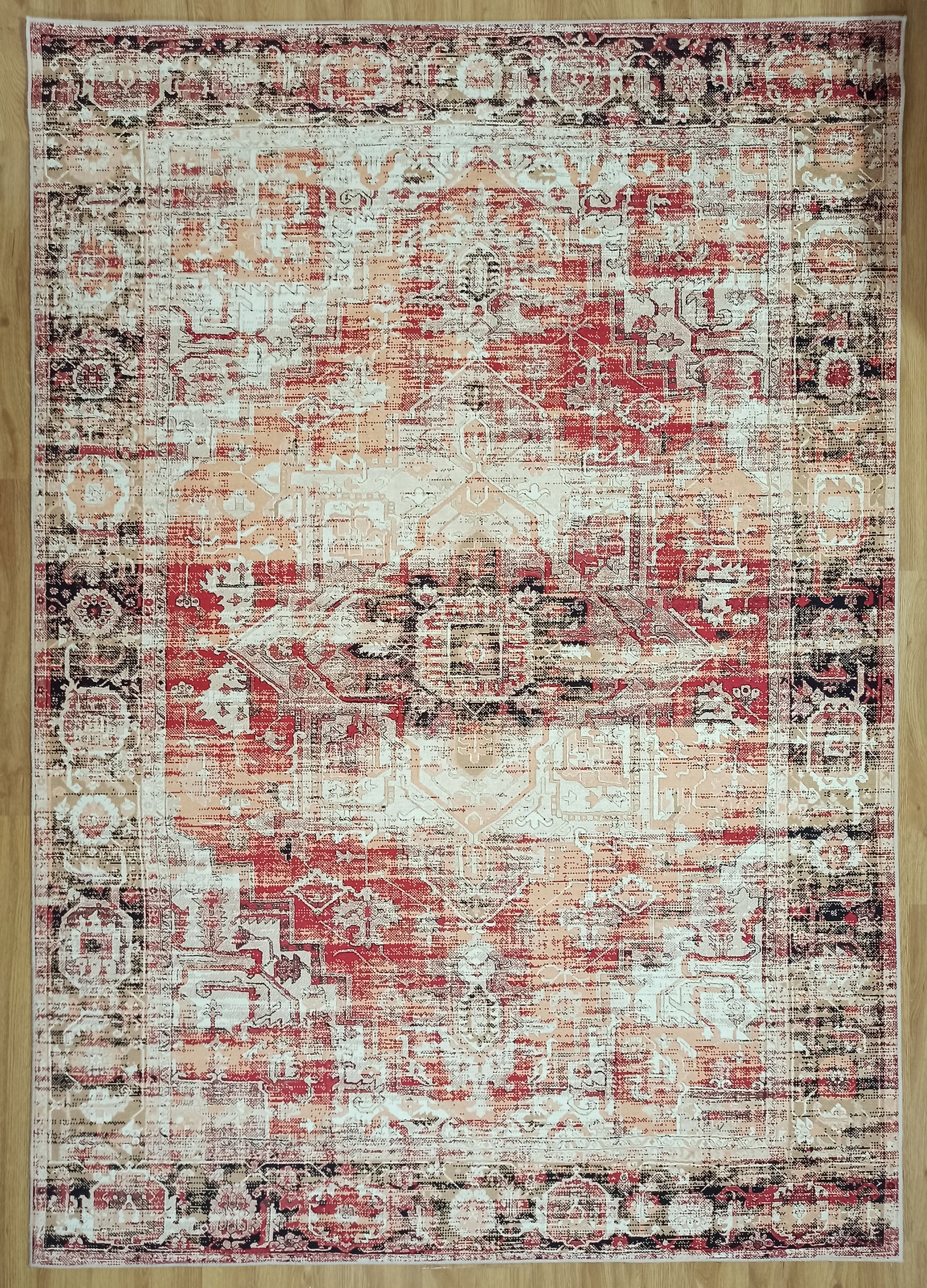 Arma Persian Oriental Faded Beige Rug - famerugs