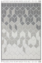 Gri Turkish Modern Kilim Gray Rug - famerugs