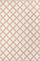 Aicha2 Moroccan Modern Orange Rug - famerugs