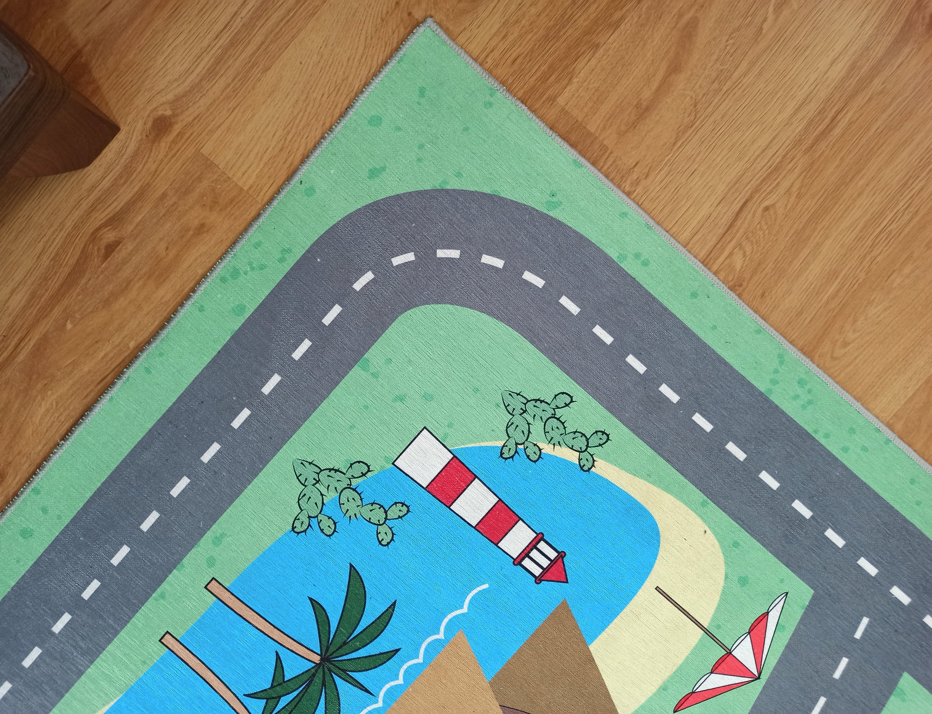 Green Road Rug Play Mat - famerugs