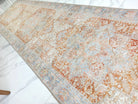 Hara Rug Faded Beige & Blue Oriental Rug - famerugs