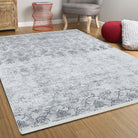 Ayla Turkish Faded Gray Rug - famerugs