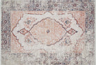 2x3 Turkish Rug, Small Area Rugs 3x5 4x6 Beige Orange Distressed Medallion Traditional Vintage Tapis Kitchen Bathroom Bedroom Entryway Entry - famerugs