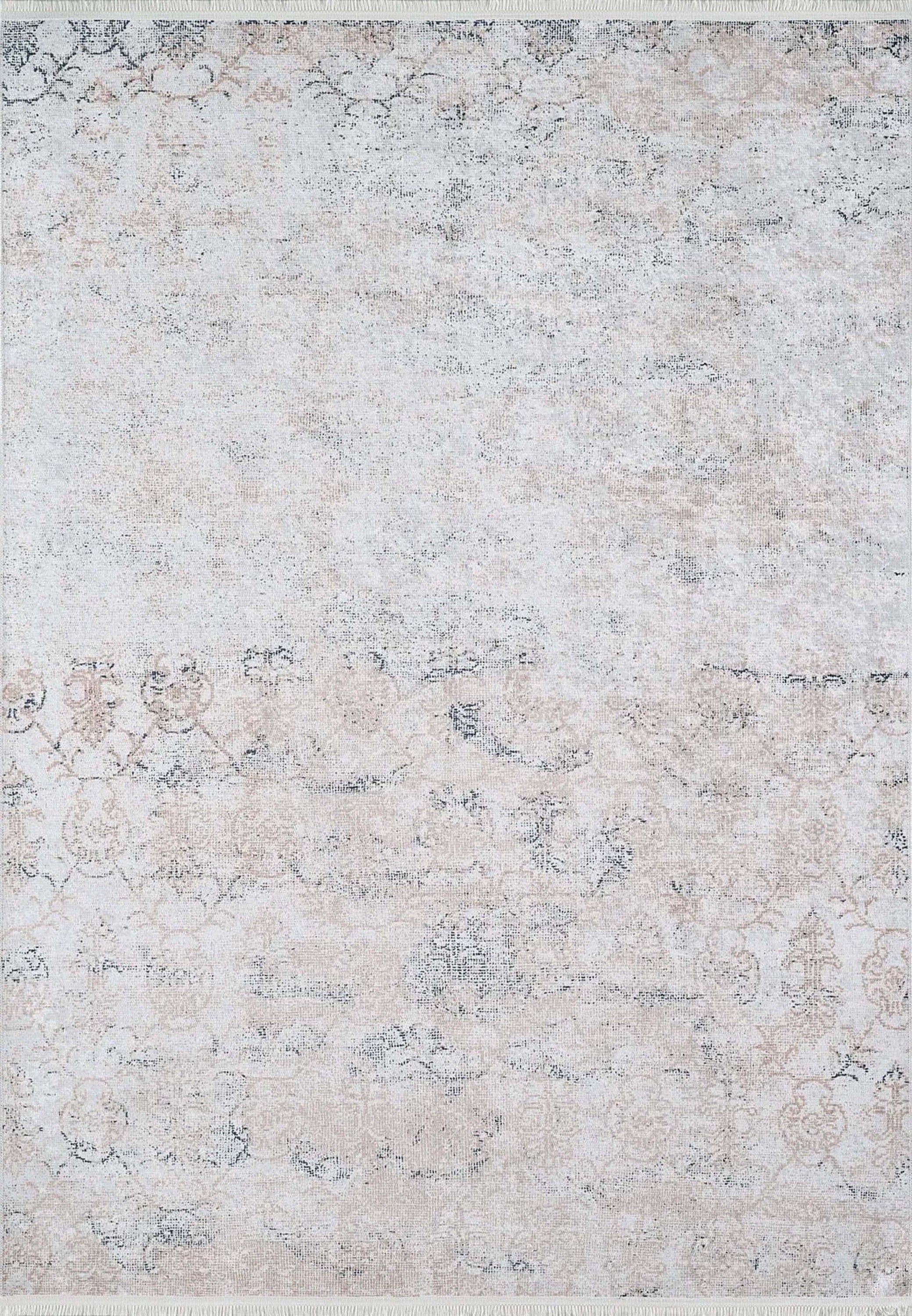 Hilay Turkish Modern Faded Beige Rug - famerugs