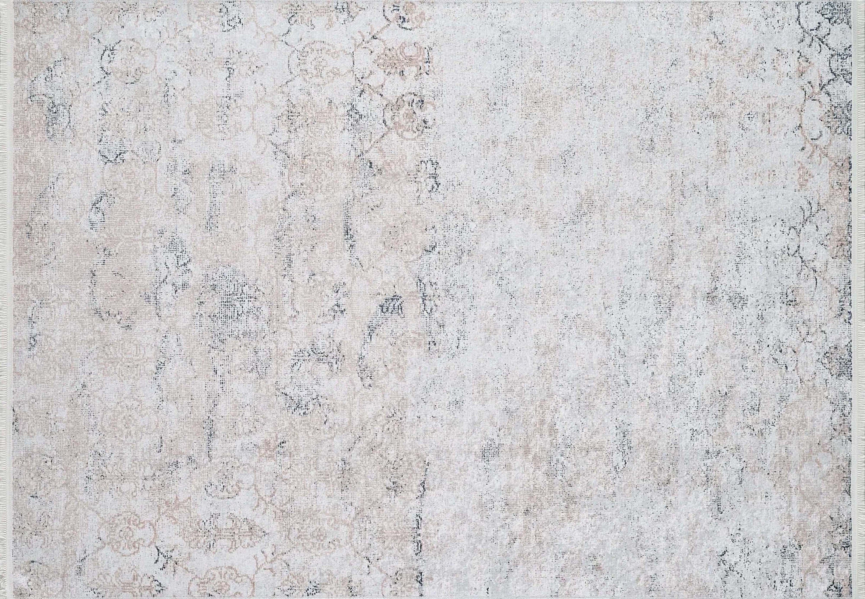 Hilay Turkish Modern Faded Beige Rug - famerugs