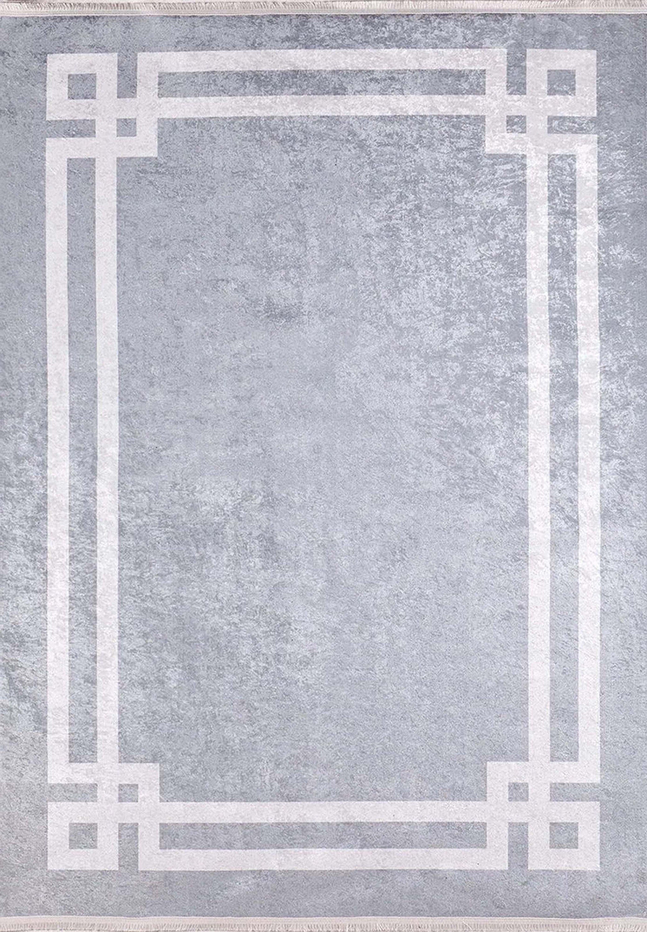 Geta Geometric Gray Rug - famerugs