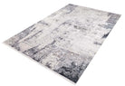 Bayda Turkish Distressed Abstract Gray Ivory Rug - famerugs