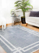 Geta Geometric Gray Rug - famerugs