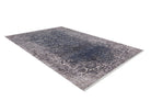 Ece Distressed Black Muted Pink Blush Rug - famerugs