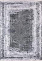 Alae Abstract Distressed Neutral Gray Rug - famerugs