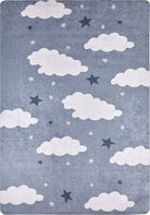 Cloudy Rug Gray Kids Rug - famerugs